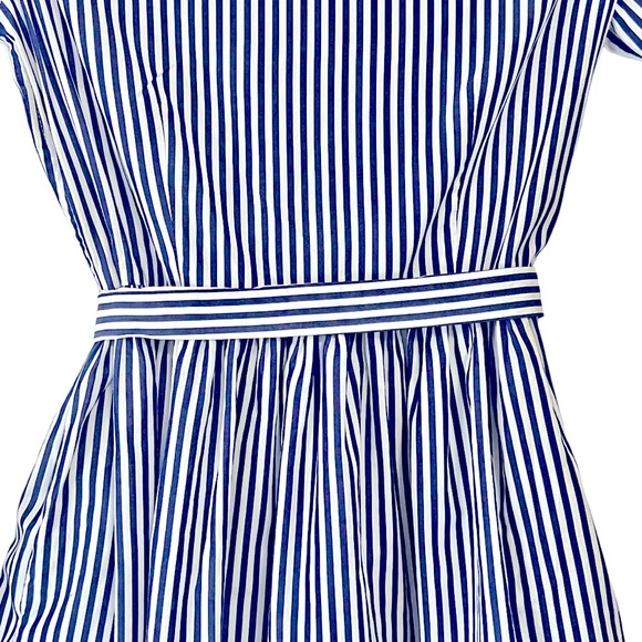 Polo Ralph Lauren Blue Stripe Cotton Shirt Dress. - Picture 8 of 9